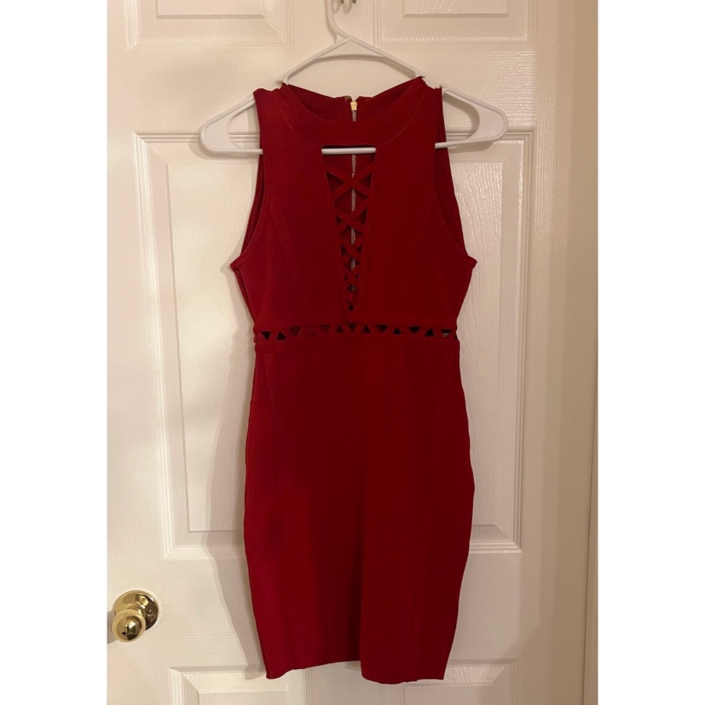 Guess red dress